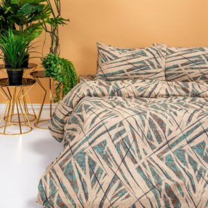 Φανελένια Παπλωματοθήκη Μονή (165x245) Melinen Winter Line Shiva Aqua