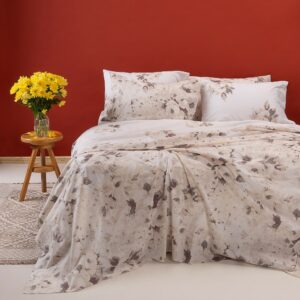 Σετ Σεντόνια Μονά Με Λάστιχο (170×270) Melinen Ultra Line Porchia Beige