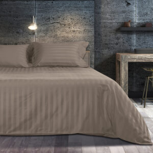 Σετ παπλωματοθήκη υπέρδιπλη Art 1530 Stripe σε 7 αποχρώσεις 240x250 Beauty Home