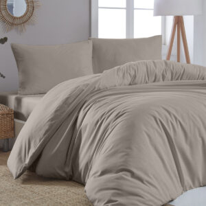 Παπλωματοθήκη μονή μονόχρωμη Art 1999 170x250 Μπεζ Beauty Home