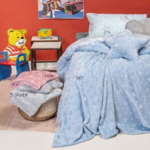 Κουβέρτα Fleece Μονή (160x220) Melinen Starito Silver