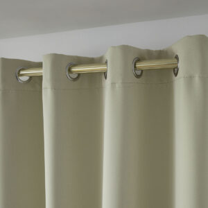 Beauty Home Κουρτίνα Blackout σκίασης με 8 κρίκους Ideal Art 8400 140x270 Μπεζ - Image 5