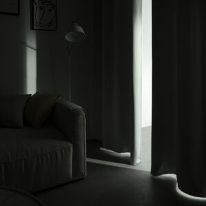 Beauty Home Κουρτίνα Blackout σκίασης με 8 κρίκους Ideal Art 8400 140x270 Γκρι - Image 4