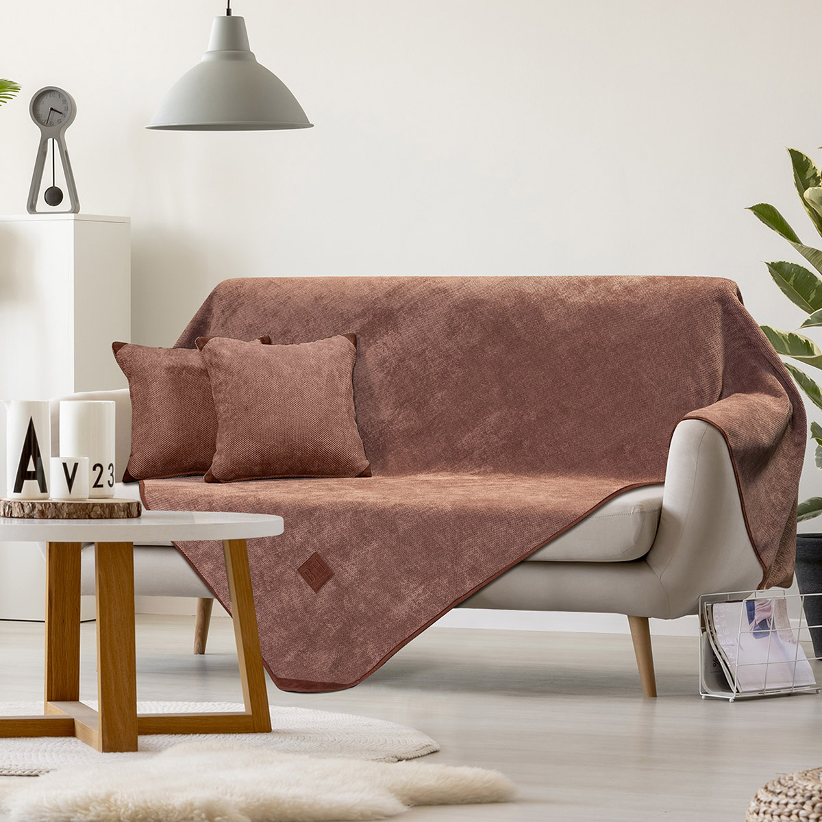 Real,Photo,Of,A,Beige,Sofa,With,A,Cushion,And
