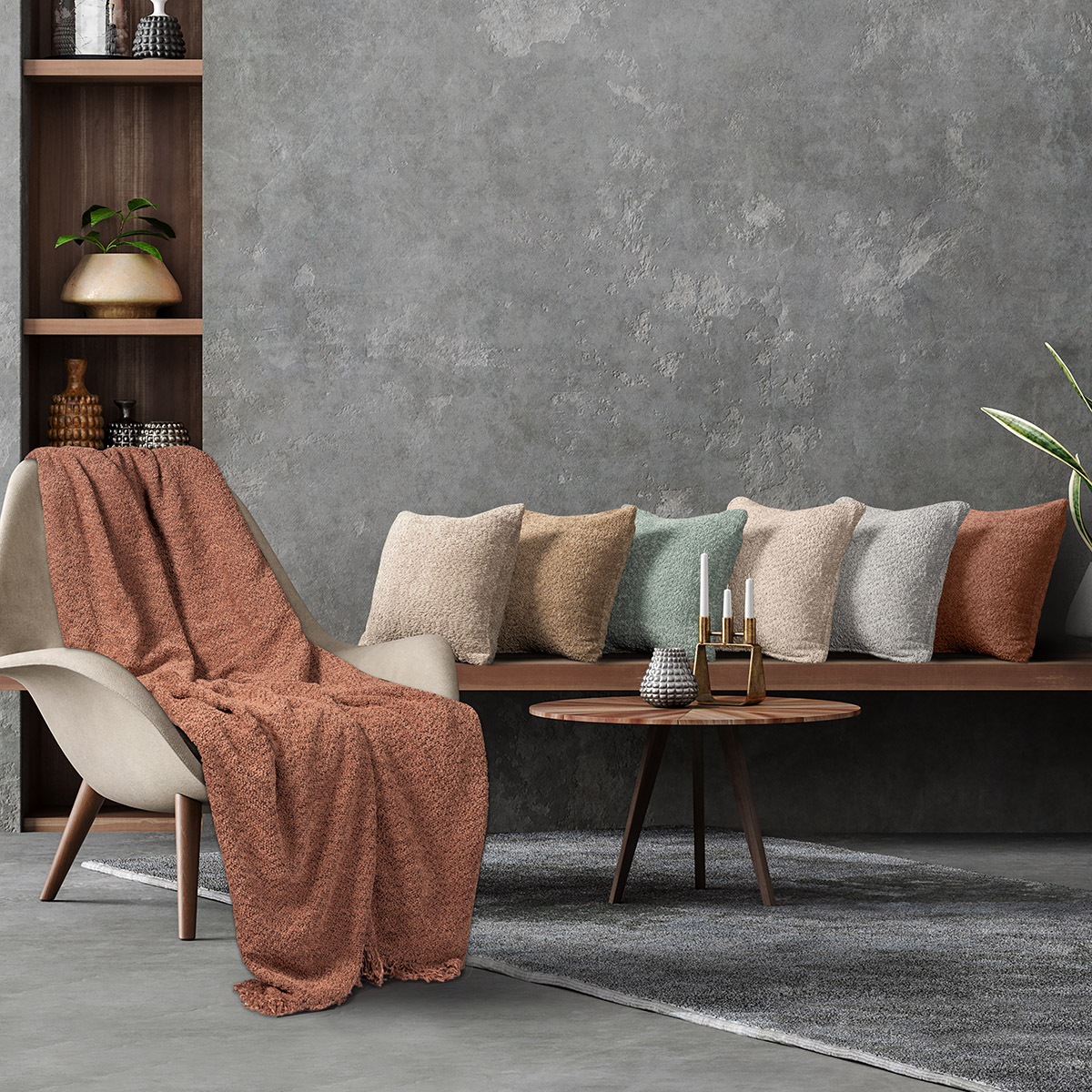 Living,Room,Interior,In,Loft,,Industrial,Style,,3d,Render