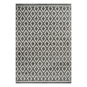 Χαλί Vibe Art 9576 Grey White Γκρι Λευκό Beauty Home