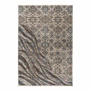 Χαλί Bliss Art 9629   Μπεζ,Μόκα,Μπλε Beauty Home