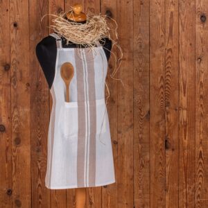 Ποδιά Κουζίνας (60x75) Melinen Pepper Stripe Saumon