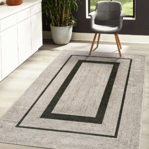 Χαλί Jute Art 9130-Black Μπεζ,Μαύρο Beauty Home
