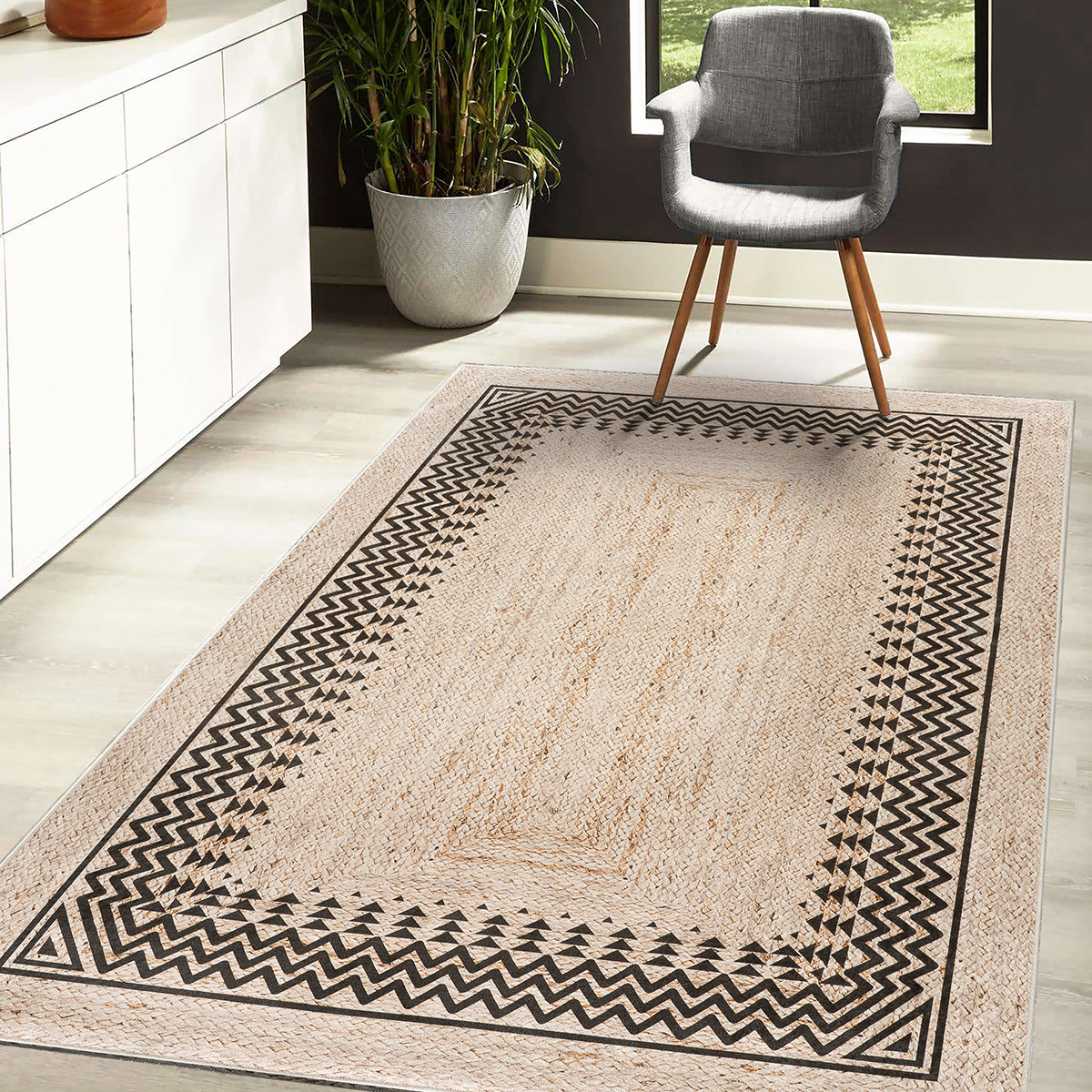 Modern,Geometric,Living,Area,Rug,Texture,Design