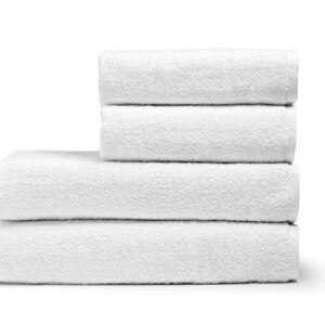 Πετσέτα Προσώπου Ξενοδοχείου Mild 450gsm 100% Cotton 50x90 Λευκό Beauty Home