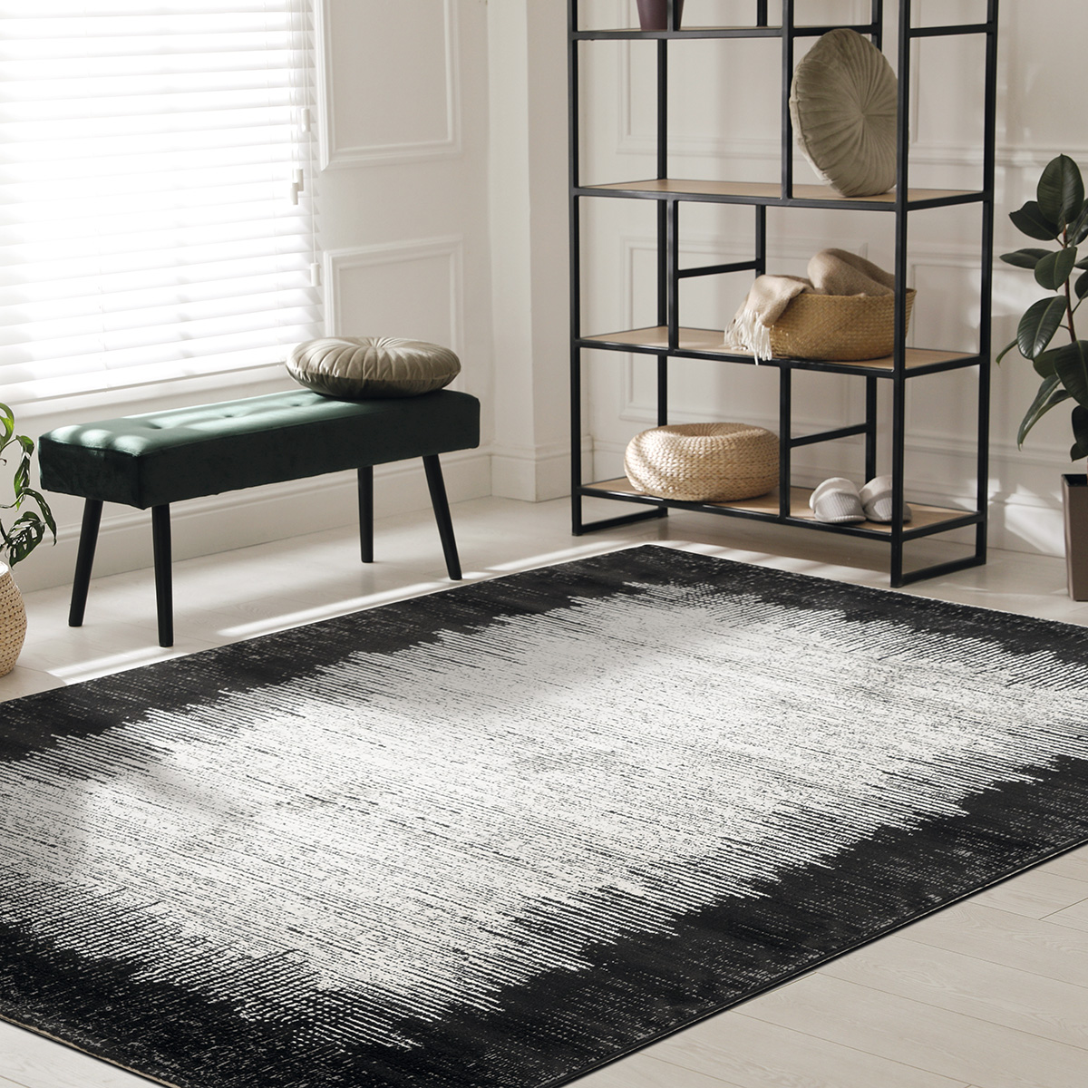 Stylish,Carpet,With,Pattern,On,Floor,In,Room