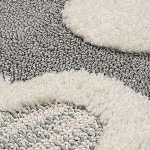 Χαλί Loop Art 9558 Grey white Γκρι λευκό Beauty Home - Image 4