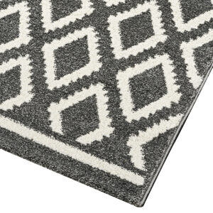 Χαλί Vibe Art 9576 Grey White Γκρι Λευκό Beauty Home - Image 3