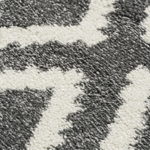 Χαλί Vibe Art 9576 Grey White Γκρι Λευκό Beauty Home - Image 4