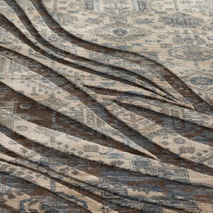 Χαλί Bliss Art 9629 Μπεζ,Μόκα,Μπλε Beauty Home - Image 5