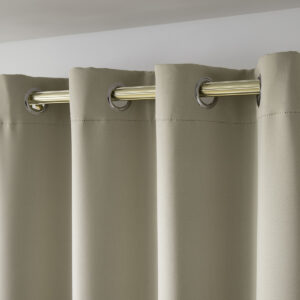 Beauty Home Κουρτίνα Blackout σκίασης με 8 κρίκους Ideal Art 8400 140x270 Άμμου - Image 5