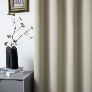 Beauty Home Κουρτίνα Blackout σκίασης με 8 κρίκους Ideal Art 8400 140x270 Άμμου - Image 6