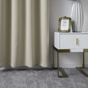 Beauty Home Κουρτίνα Blackout σκίασης με 8 κρίκους Ideal Art 8400 140x270 Άμμου - Image 8