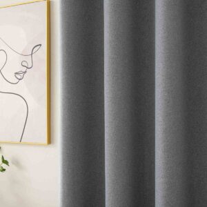 Beauty Home Κουρτίνα Full Blackout σκίασης με 8 κρίκους Total Art 8446 140x270 Ανθρακίτης - Image 4