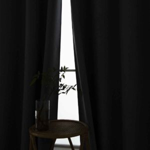 Beauty Home Κουρτίνα Full Blackout σκίασης με 8 κρίκους Total Art 8446 140x270 Ανθρακίτης - Image 10