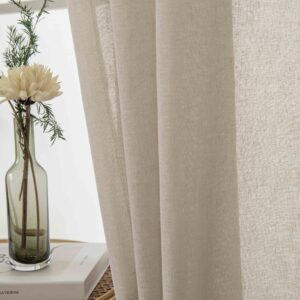 Beauty Home Κουρτίνα γάζα μονόχρωμη με 8 μεταλλικούς κρίκους Fit Art 8447 140x270 Μπεζ - Image 11