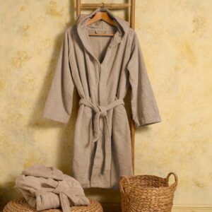 Μπουρνούζι Ενηλίκων XLarge Melinen Bloom Beige