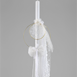 Λαμπάδα Βάπτισης Aphrodite Ivory - Image 1