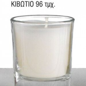 Ποτήρι Με Κερί 56108 Χρώμα ΚΙΒΩΤΙΟ 48 ΤΕΜΑΧΙΩΝ - Image 1