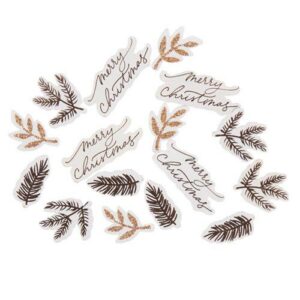 ΧΑΡΤΙΝΑ ΚΟΜΦΕΤΙ “Merry Christmas” 2 – 4,5cm 100 ΤΜΧ Beauty Home