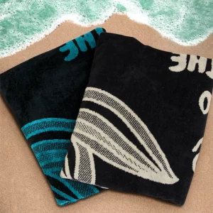 LINO ΠΕΤΣΕΤΑ ΘΑΛΑΣΣΗΣ BEACH TIME BLACK-PETROL 86X160 - Image 3