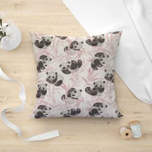 LINO ΜΑΞΙΛΑΡΟΘΗΚΗ PANDA BEAR 301 PINK 45X45 - Image 1