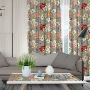 LINO ΚΟΥΡΤΙΝΑ CAMPARI 801 ΜΕ ΤΡΕΣΑ GREY 135X270 - Image 1