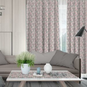 LINO ΚΟΥΡΤΙΝΑ CESIRA 801 ΜΕ ΤΡΕΣΑ GREY 135X270 - Image 1