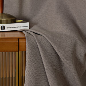 Beauty Home Κουρτίνα Blackout Jacquard σκίασης με 8 μεταλλικούς κρίκους Glare Art 8444 140x270 Μόκα - Image 11