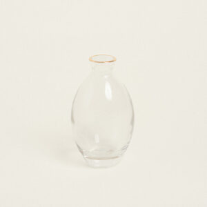 ΒΑΖΟ ΜΕ ΧΡΥΣΟ ΣΤΟΜΙΟ 12 x 6.9 cm Beauty Home - Image 1