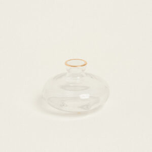 ΒΑΖΟ ΜΕ ΧΡΥΣΟ ΣΤΟΜΙΟ 6.2 x 8.9 cm Beauty Home - Image 1