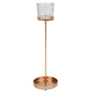 ΚΗΡΟΠΗΓΙΟ BILBAO ΡΟΖ ΧΡΥΣΟ 9.5 X 32 CM Beauty Home - Image 1