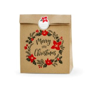 ΣΑΚΟΥΛΑΚΙΑ Merry Little Christmas, 3 ΤΜΧ  25x11x27cm Beauty Home - Image 1