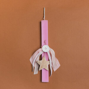 Beauty Home ΛΑΜΠΑΔΑ ΡΟΖ 33cm ΑΣΤΕΡΙ ΣΜΑΛΤΟ - Image 1
