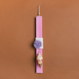 Beauty Home ΛΑΜΠΑΔΑ ΡΟΖ 33cm ΠΑΓΩΤΟ - Image 1