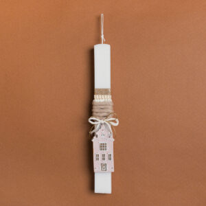 Beauty Home ΛΑΜΠΑΔΑ 33cm ΜΠΙΣΚΟΤΟΣΠΙΤΟ ΡΟΖ - Image 1