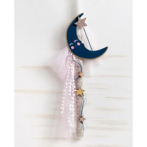 Λαμπάδα Βάπτισης Fairy on the moon - Image 1