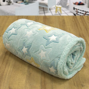 LINO ΚΟΥΒΕΡΤΑ FLEECE SHERPA ΦΩΣΦΟΡΙΖΕ STER MINT 160X220 - Image 5