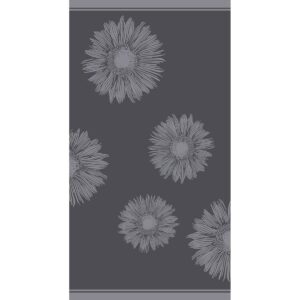 ΠΕΤΣΕΤΑ ΘΑΛΑΣΣΗΣ FLOWER DARK GREY (86Χ160) MELINEN