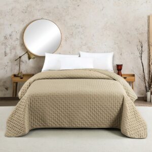 ΚΟΥΒΕΡΛΙ KING SIZE RENZO BEIGE/ECRU (260Χ240) MELINEN
