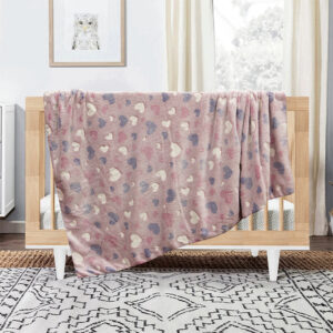 LINO ΚΟΥΒΕΡΤΑ FLEECE ΦΩΣΦΟΡΙΖΕ HERZ PINK 110X150 - Image 3