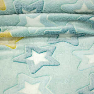 LINO ΚΟΥΒΕΡΤΑ FLEECE ΦΩΣΦΟΡΙΖΕ STER MINT 110X150 - Image 4