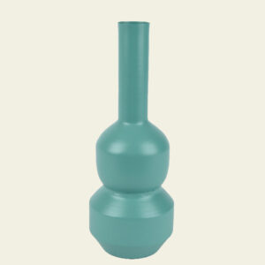 Beauty Home Μεταλλικό Βάζο Sage Green 12 x 34 cm - Image 1