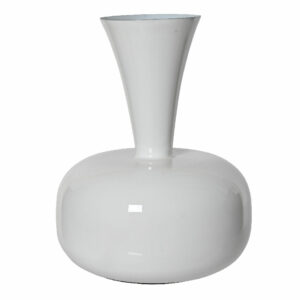 Beauty Home Μεταλλικό Βάζο Λευκό 17 x 23 CM - Image 1